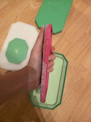Funda Swarovski iPhone 13 Rosa Glitter