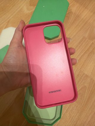 Funda Swarovski iPhone 13 Rosa Glitter