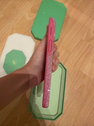 Funda Swarovski iPhone 13 Rosa Glitter