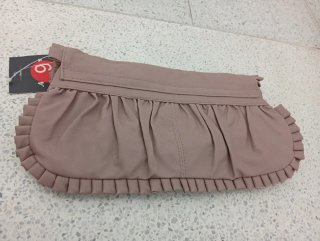 Bolso de mano rosa  con flor nuevo con etiqueta