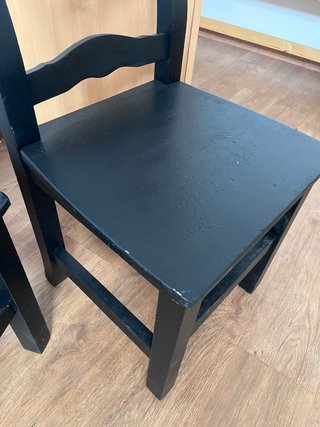 4 Sillas de Madera Restauradas