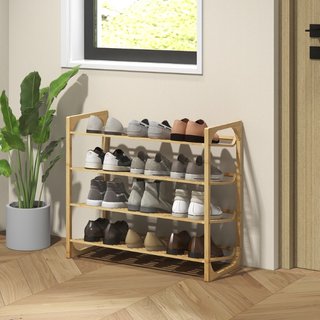 Estantería para zapatos 76 x 33 x 67 cm natural es