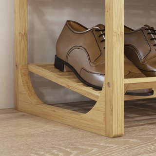 Estantería para zapatos 76 x 33 x 67 cm natural es