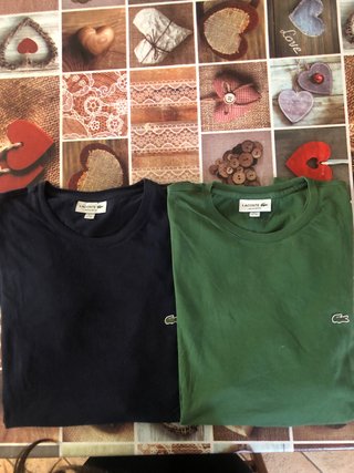 2 Maglie Lacoste XXL Nero e Verde