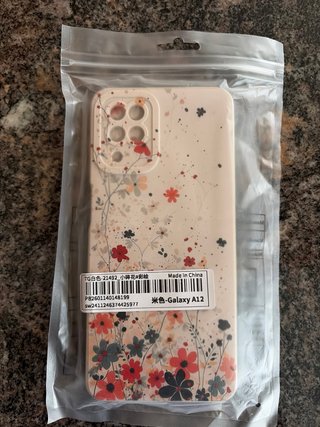 Funda Galaxy A12 floral