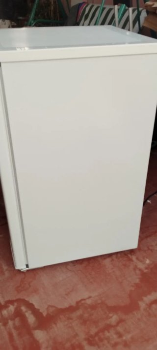 Nevera pequeña blanca