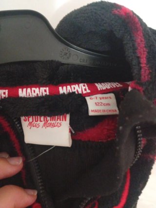 Pijama Spiderman Negro y Rojo