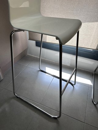 Taburete Glenn Alto Ikea Bianco