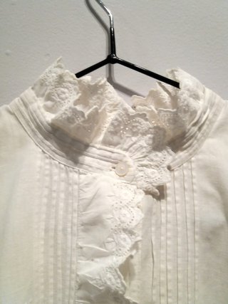 Camisa Vintage Algodón Blanca