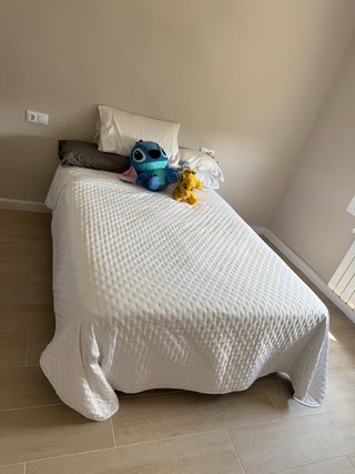 Cama completa tela y metal