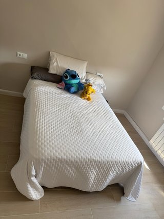 Cama completa tela y metal