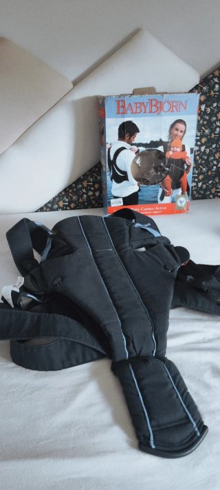 Mochila Portabebés BabyBjorn Active Azul