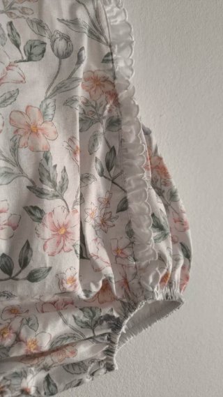 Ranita bebé flores algodón
