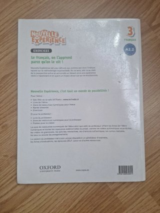 Nouvelle expérience 3, français, A2.2 Livre de ...