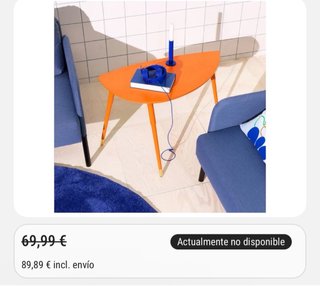 Mesa LÖVBACKEN naranja IKEA