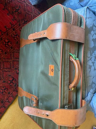 Juego Maletas Vintage Samsonite Verde/Marrón