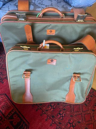 Juego Maletas Vintage Samsonite Verde/Marrón