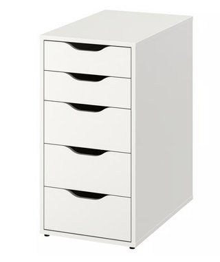 Escritorio IKEA ALEX Marrón y Blanco