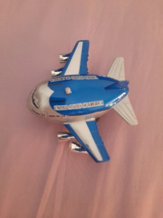 Coche y Avión de Juguete Azul