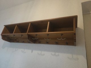Perchero de pared de madera Ikea