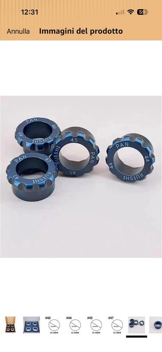 Set 4 Anelli per Orologi