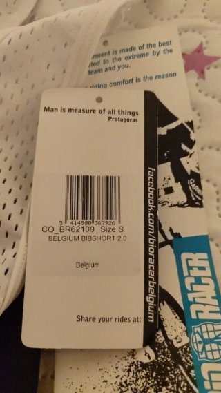 Culotte Bioracer Selección Belga Talla S