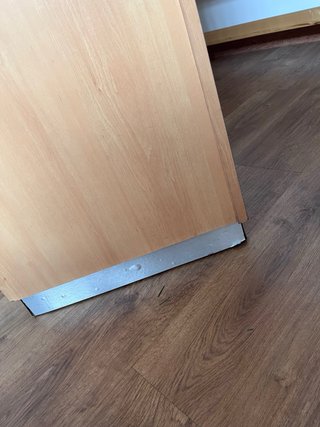 Mostrador Recepción Negocio Madera y Metal