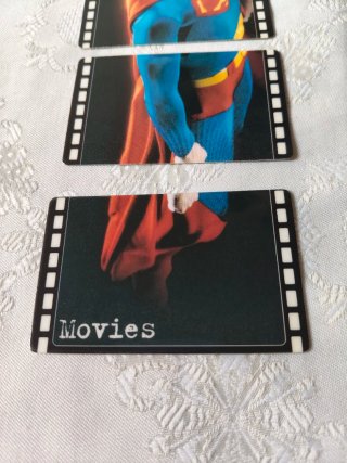 Raro set di carte telefoniche puzzle Superman
