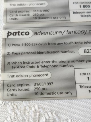 Raro set di carte telefoniche puzzle Superman