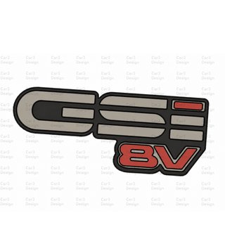OPEL KADETT GSI 8V EMBLEMA TRASERO [Y DETALLE]