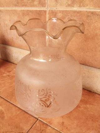 Tulipa de cristal para lámpara