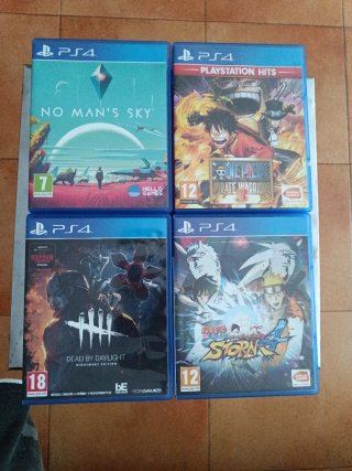 Lote 4 Juegos PS4: No Man's Sky, One Piece, Dbd...