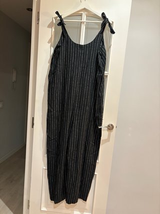Mono mujer negro rayas L/XL como nuevo