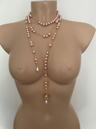 Collar Vivienne Westwood Perlas Rosas