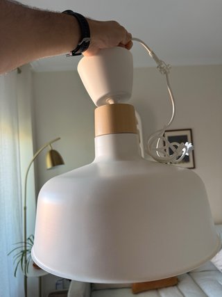 Lámpara techo blanca (incluye bombilla)