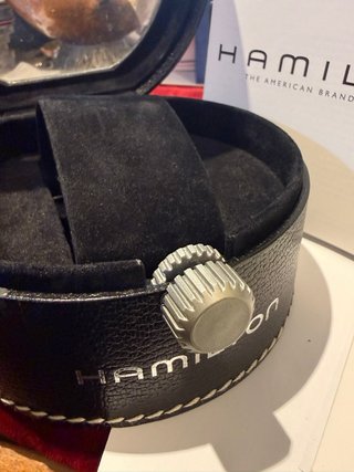 Estuche Reloj Hamilton Negro