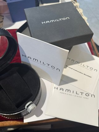 Estuche Reloj Hamilton Negro