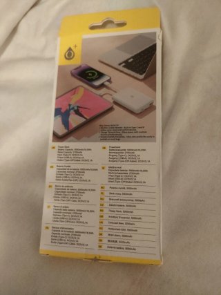 TOP Power Bank 5000mAh con Cable Integrado