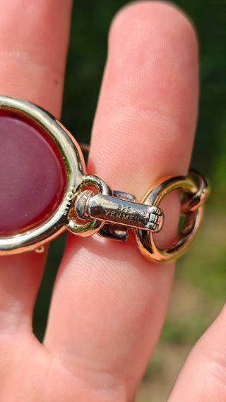 Pulsera Tous plata bañada en oro