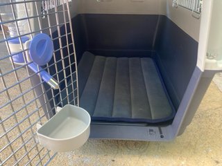 Transportín perro mediano gris
