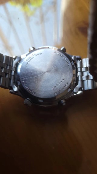 Seiko 7A38-7260 Cronógrafo Cuarzo Negro