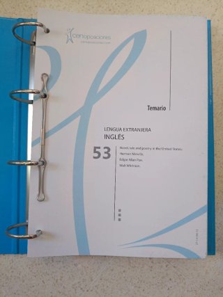 Temario Oposiciones Inglés Secundaria