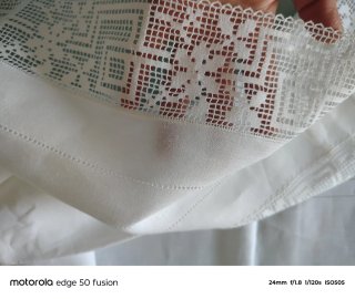 Tovaglia vintage per 12 persone puro lino