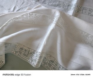 Tovaglia vintage per 12 persone puro lino