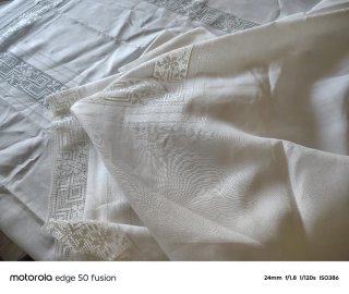 Tovaglia vintage per 12 persone puro lino