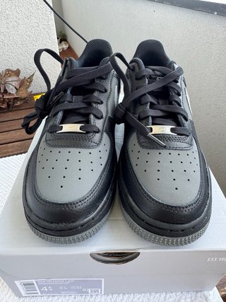 Nike Air Force 1 GS nere grigie taglia 36.5