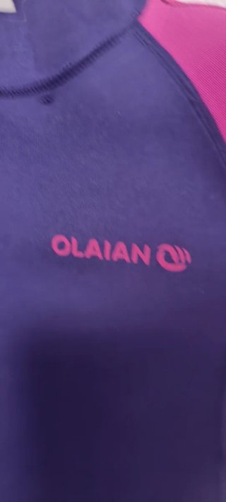 Traje neopreno infantil OLAIAN morado/rosa
