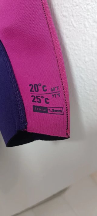 Traje neopreno infantil OLAIAN morado/rosa