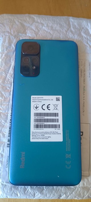 Xiaomi Redmi Note 11 4G 6/128GB Negro