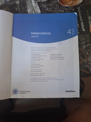 Matemáticas opción B.. 4o ESO.